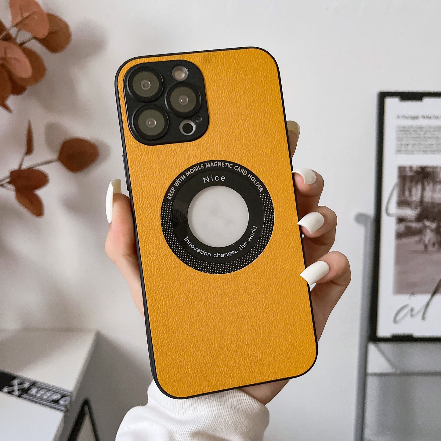 Geeignet für iPhone 15 Modelle Handyhülle Litchi Grain Leder