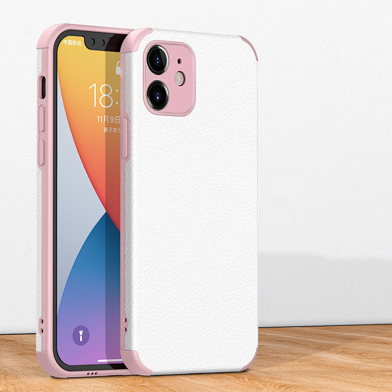 Für iPhone-Modelle Ledertasche Smartphone-Hülle TPU