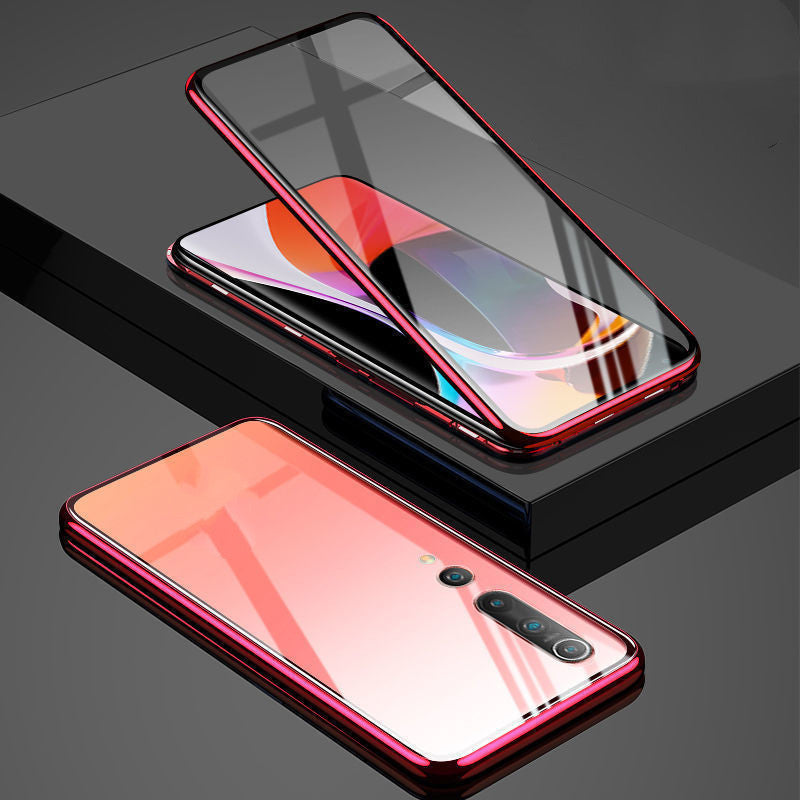 Doppelseitige magnetische Telefonhülle aus Metall aus Glas