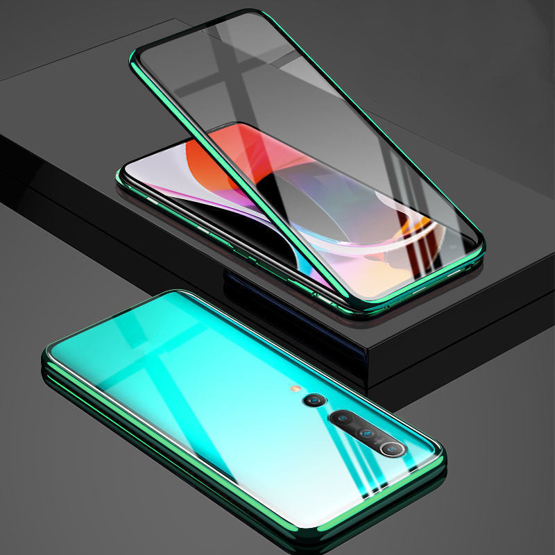 Doppelseitige magnetische Telefonhülle aus Metall aus Glas