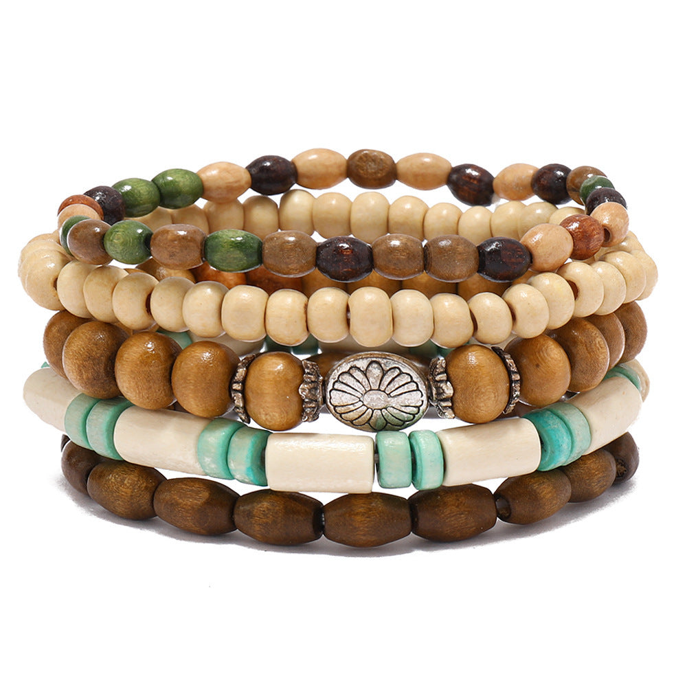 Bohemian Style Artistic Retro Multi Piece Bracelet Set