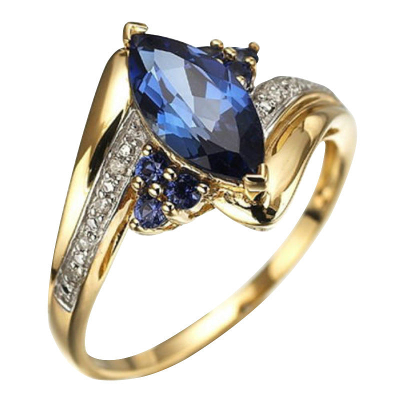 Damenmode Saphir Ring