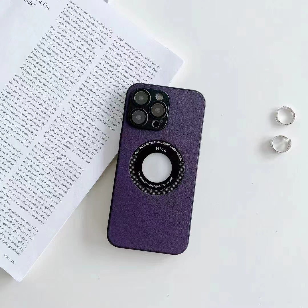 Geeignet für iPhone 15 Modelle Handyhülle Litchi Grain Leder