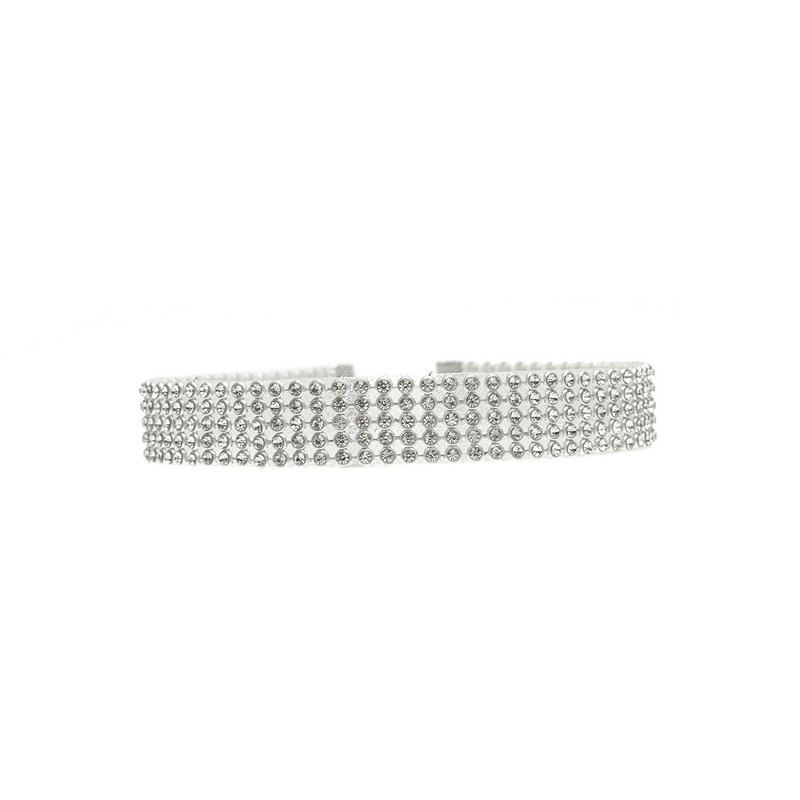 Mode Frauen Voller Kristall Strass Choker Halskette Hochzeit Schmuck Chokers Halsketten für Frauen