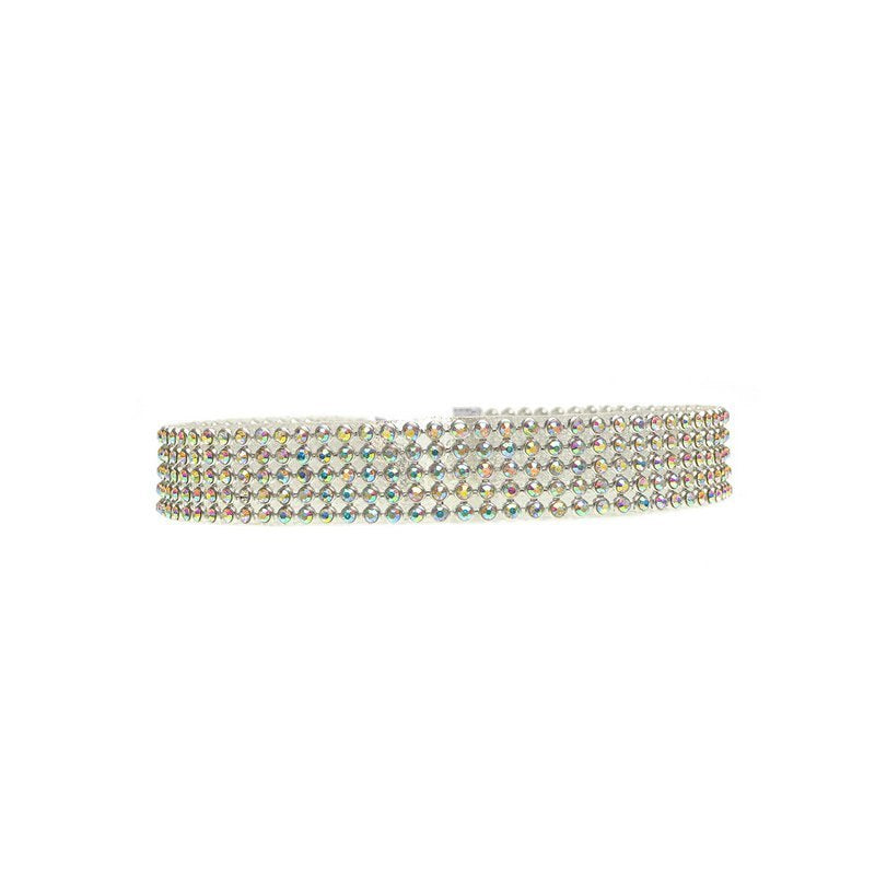 Mode Frauen Voller Kristall Strass Choker Halskette Hochzeit Schmuck Chokers Halsketten für Frauen