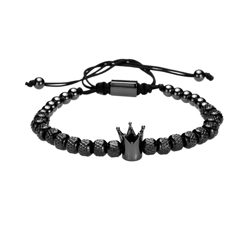 Luxus Römische Königliche Krone Charm Armband Männer Edelstahl Geometrie Pulseiras Männer Verstellbare Armbänder Luxus Römische Königliche Krone Charm Armband Männer Edelstahl Geometrie Pulseiras Männer Verstellbare Armbänder Paar Schmuck Geschenk