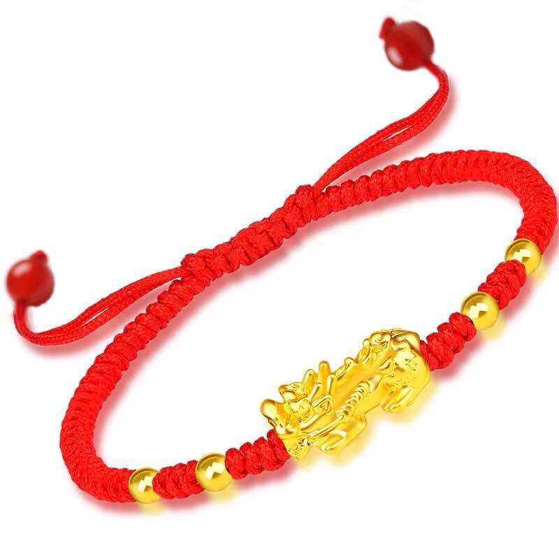 Vietnam Sand Gold Brave Armband Männer und Frauen Obsidian Schmuck