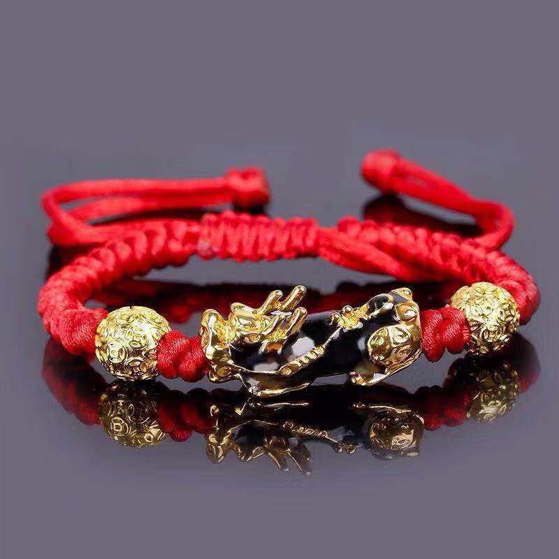 Vietnam Sand Gold Brave Armband Männer und Frauen Obsidian Schmuck