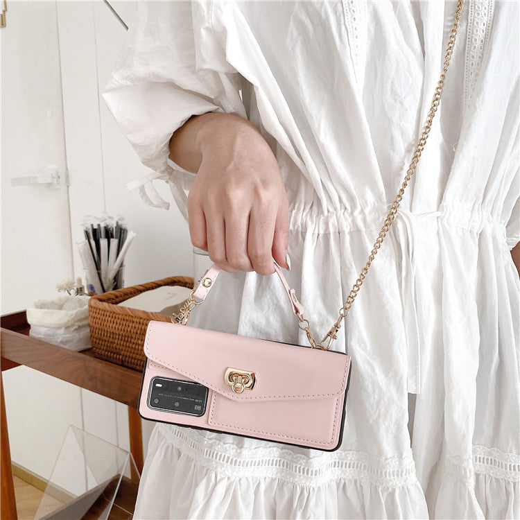 Leder Pattern Handtasche Phone Smartphone Huawei Schutzhülle All-Inclusive