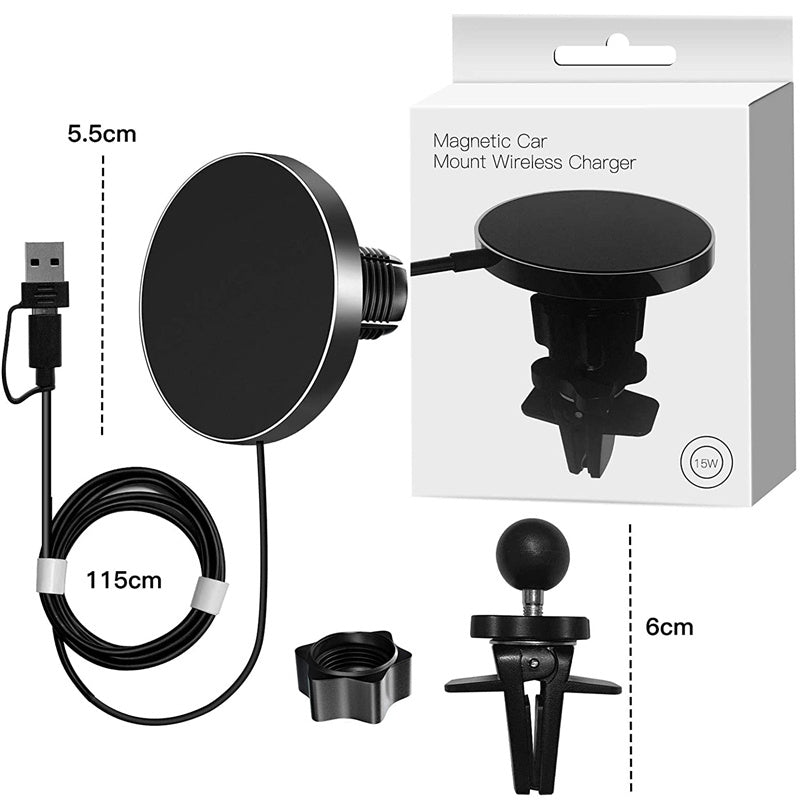 Magnetic Car 15W Car Magnetic Wireless Charger
