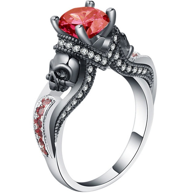 Hainon Frauen Schädel Ring Europäische und Amerikanische Punk stil Motor Biker