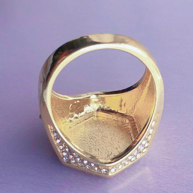 Hip Hop Mann Ring Micro Pave CZ Silber Ring Gold Farbe Quadratische Ringe für Männer Schmuck