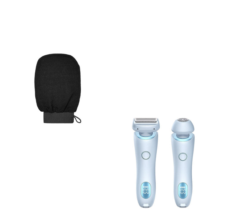 2 In 1 Haarentfernung Epilator USB Wiederaufladbarer Trimmer Frauen Körper Rasierer Gesicht Bein Achselhöhle Bikini Hand Scham Rasierer Haarentferner USB