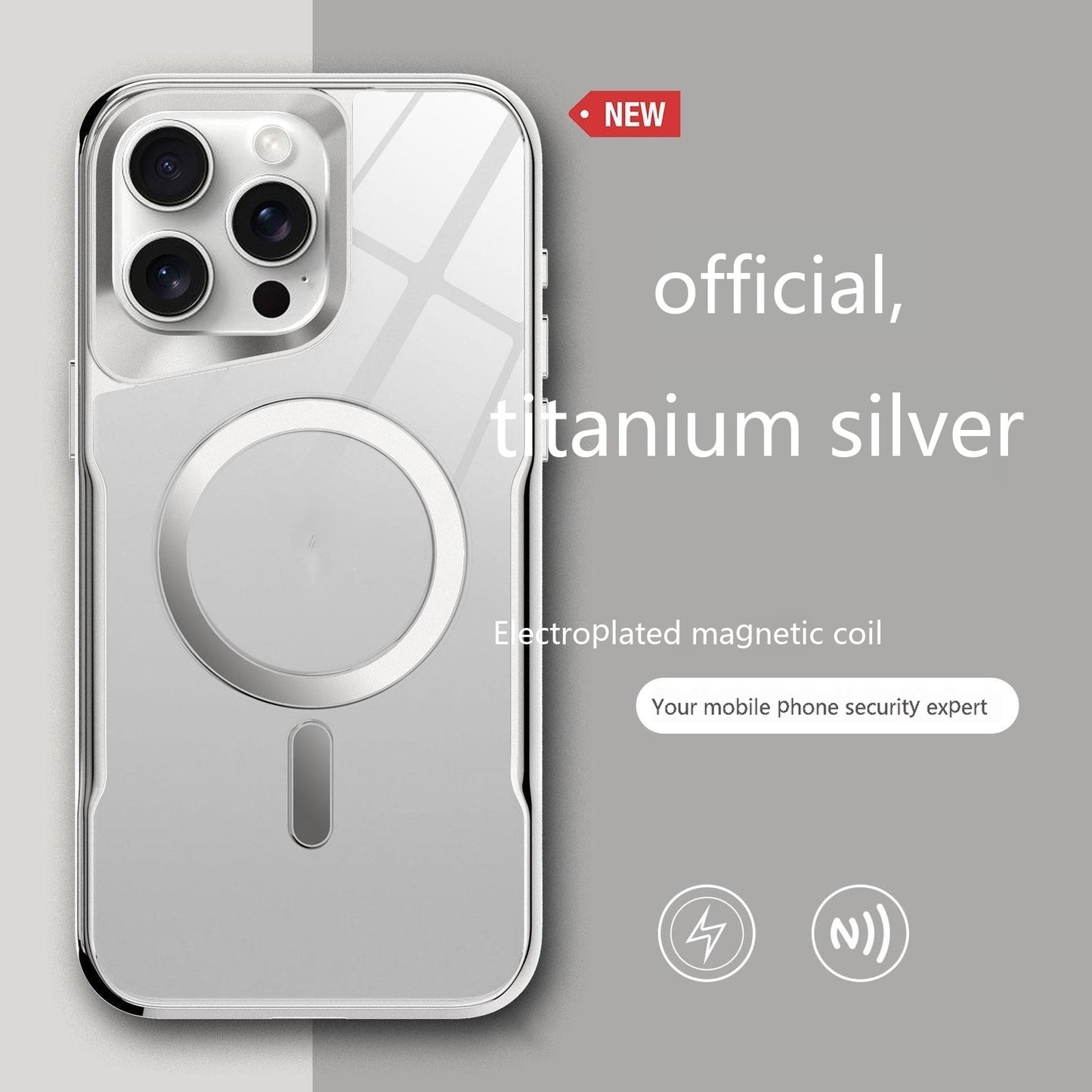 Galvanisierung Spiegel Magnet Acryls Smartphone-Hülle