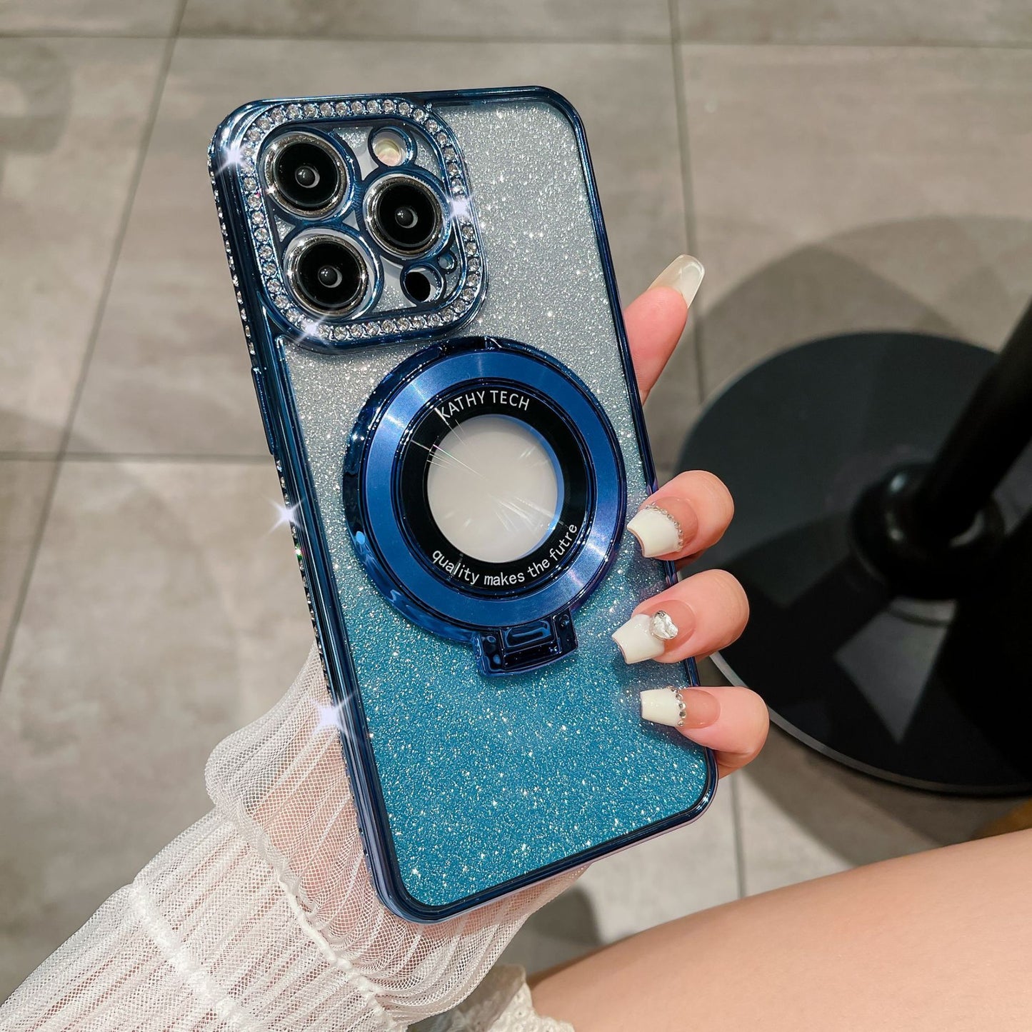 Glitter TPU Galvanisierung Magnetische Halterung