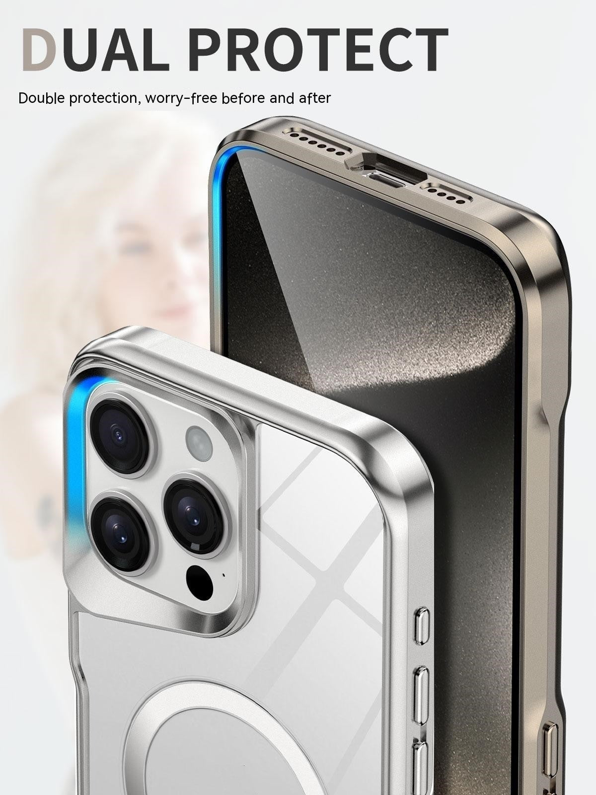Galvanisierung Spiegel Magnet Acryls Smartphone-Hülle