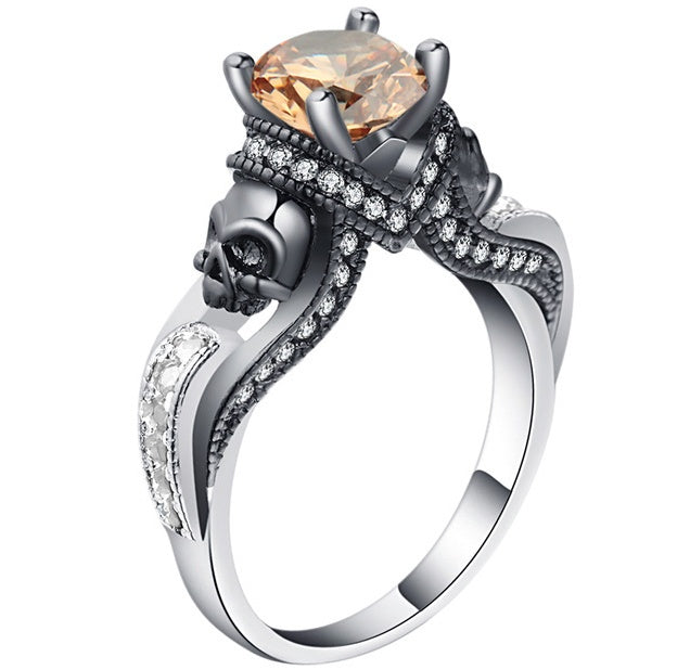 Hainon Frauen Schädel Ring Europäische und Amerikanische Punk stil Motor Biker