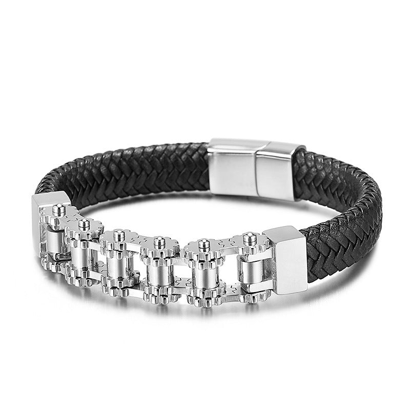 Europäisches und amerikanisches geometrischer Handschmuck Titanstahl-Kettenarmband