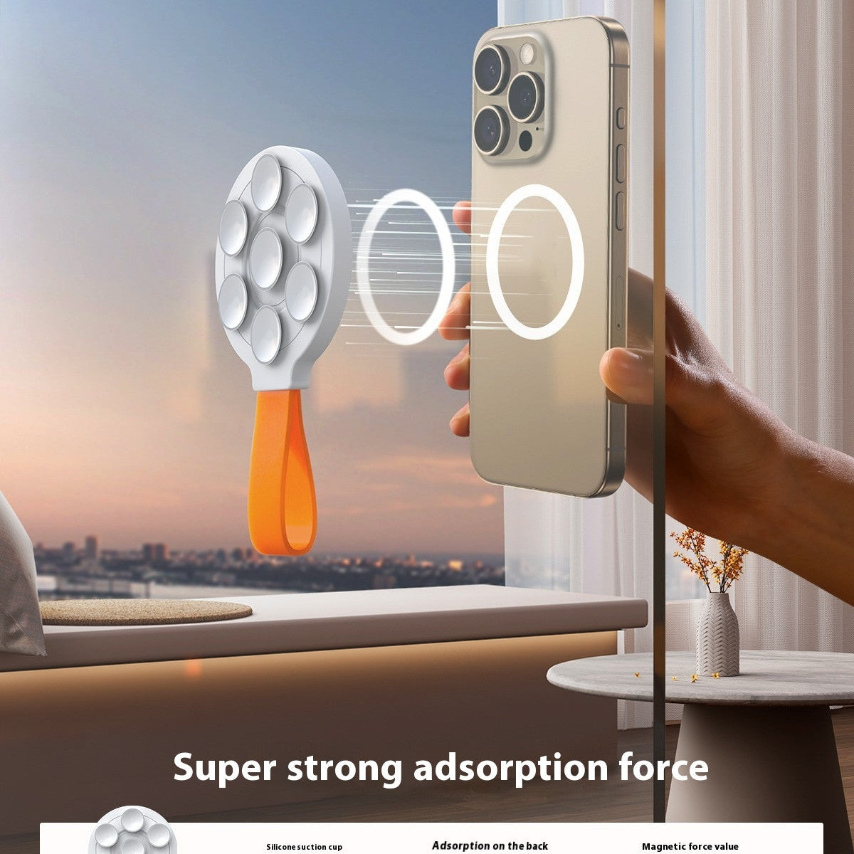 Silikonsauger Starker magnetischer Smartphone-Halter