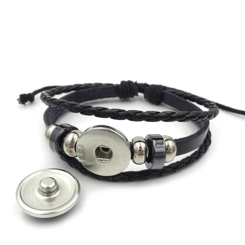 Heilige Geometrie Sri Yantra Glas Schnalle Charme Armbänder & Armreifen Multilayer Leder Armbänder Schmuck