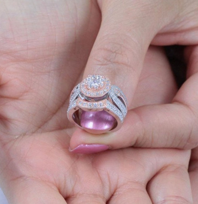 Ring künstlichem Edelstein / Halbedelstein europäischen und amerikanischen, Frauen Engagement Ring