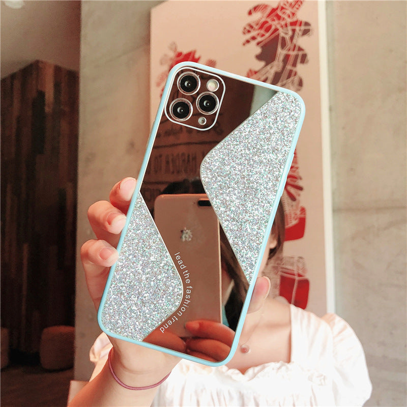 Kompatibel mit Apple, Luxus-Glitter-Handyhülle mit personalisierten Strasssteinen