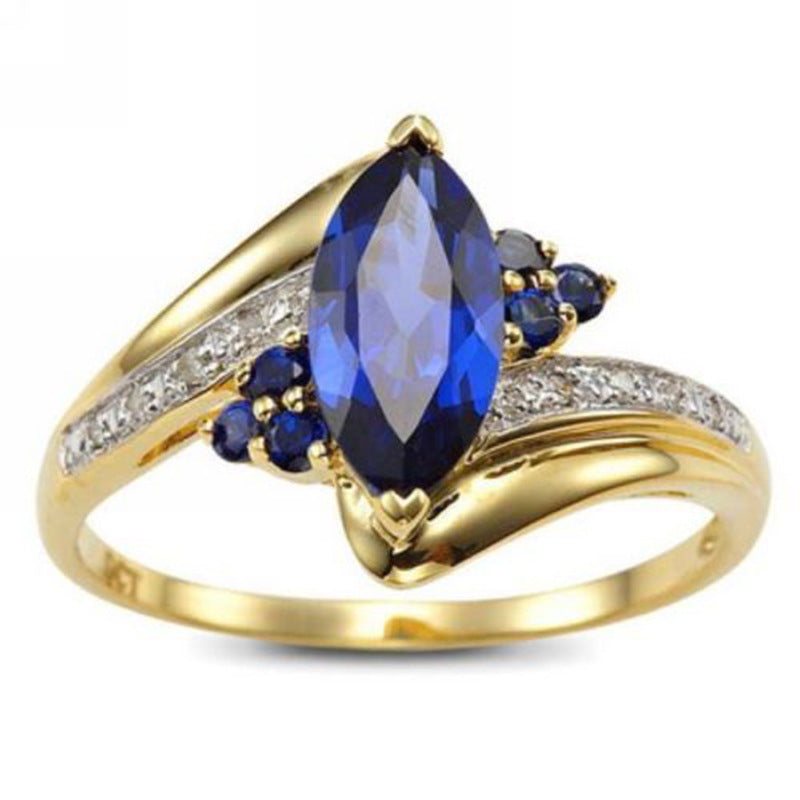 Damenmode Saphir Ring