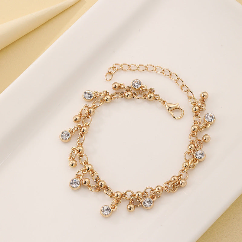 Minimalistisches Diamant-Quastenarmband