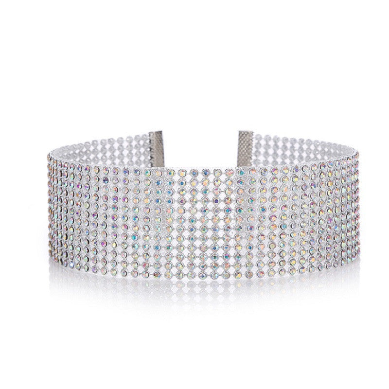 Mode Frauen Voller Kristall Strass Choker Halskette Hochzeit Schmuck Chokers Halsketten für Frauen