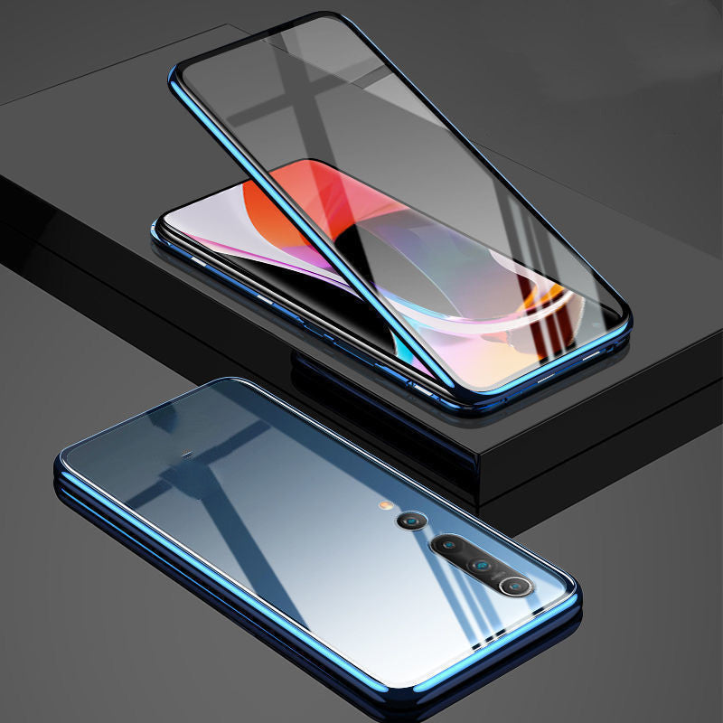 Doppelseitige magnetische Telefonhülle aus Metall aus Glas