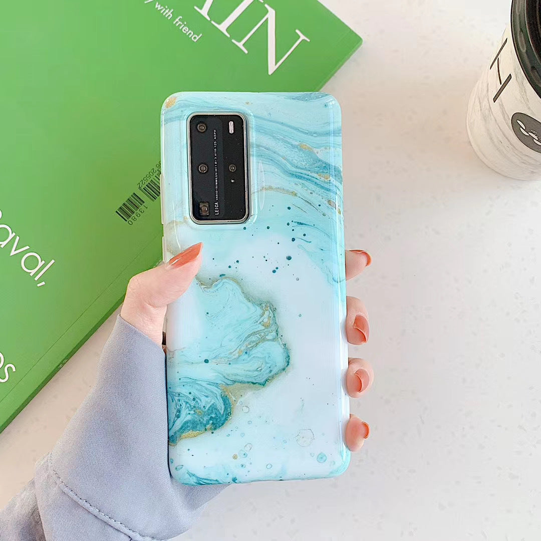 Marmorierte Huawei-Smartphone-Hülle