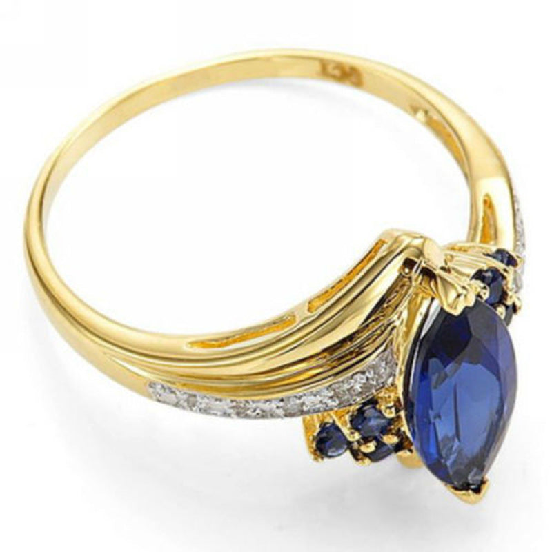 Damenmode Saphir Ring