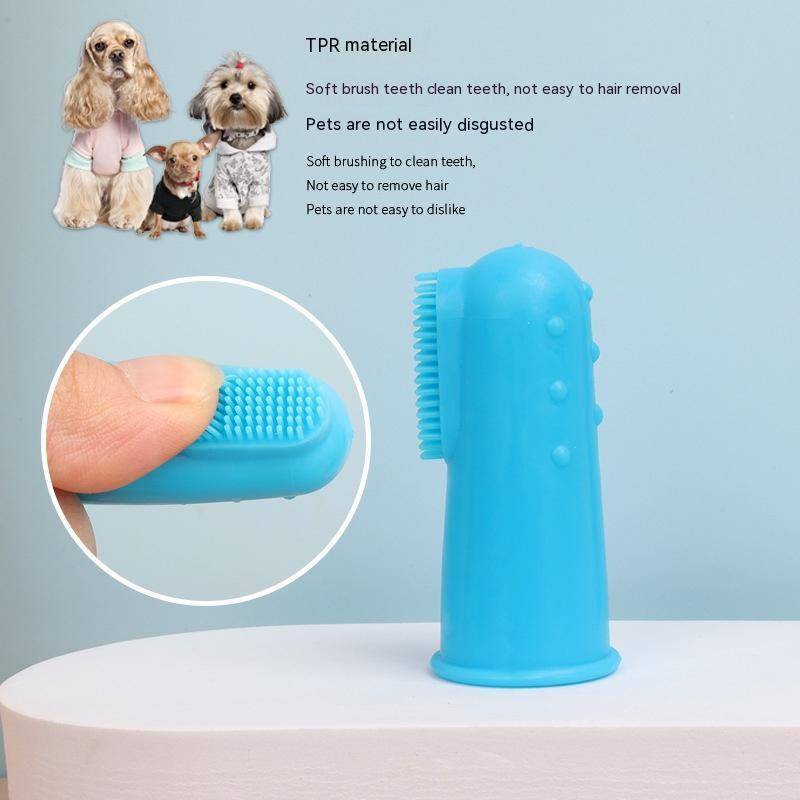 Haustier Finger Zahnbürste Katze Hund