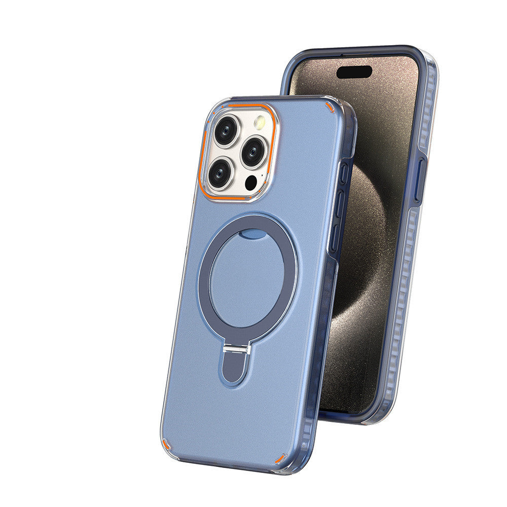 Neue Bunte Magnetische Halterung für iPhone mit Halter Stand Abdeckung Für Magesafe Magnetische Transparent Wireless