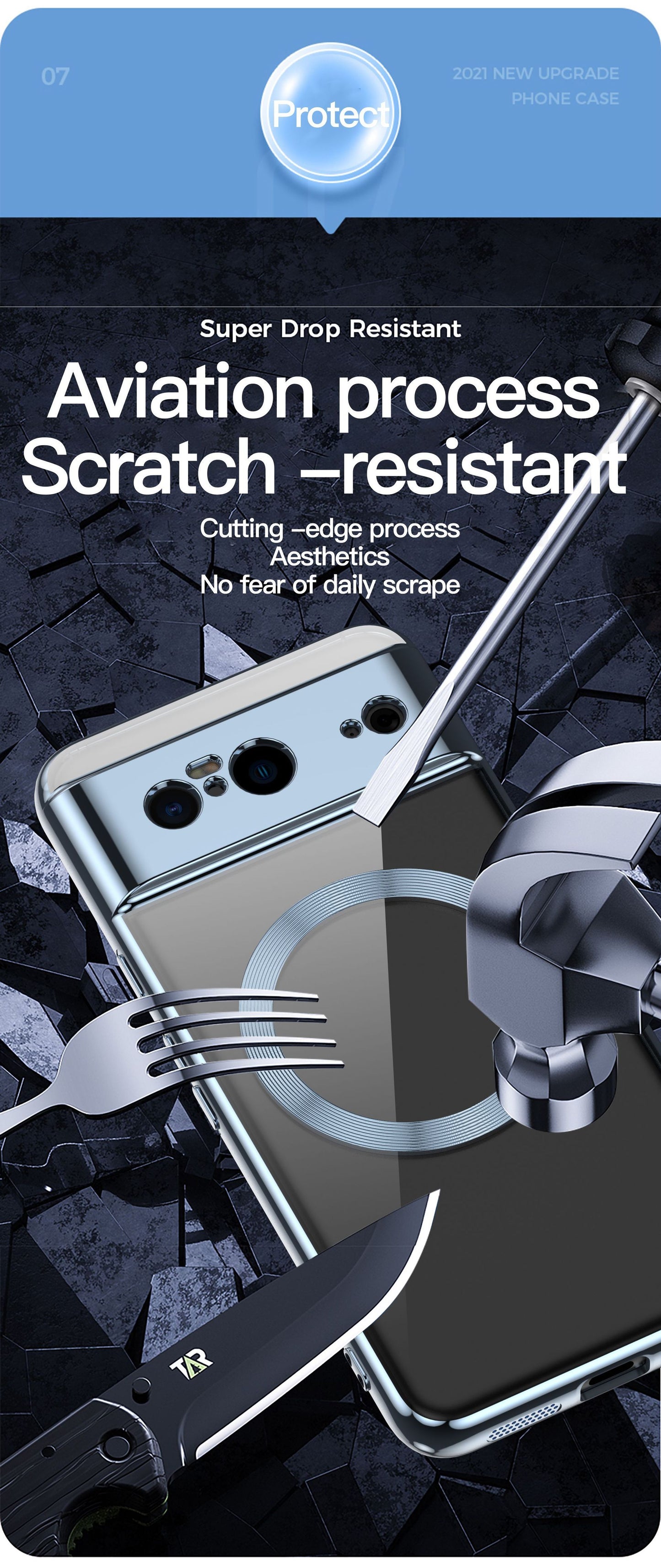 Für Google Smartphone-Hülle Galvanisierung Magnetisch Transparent Fallsicher