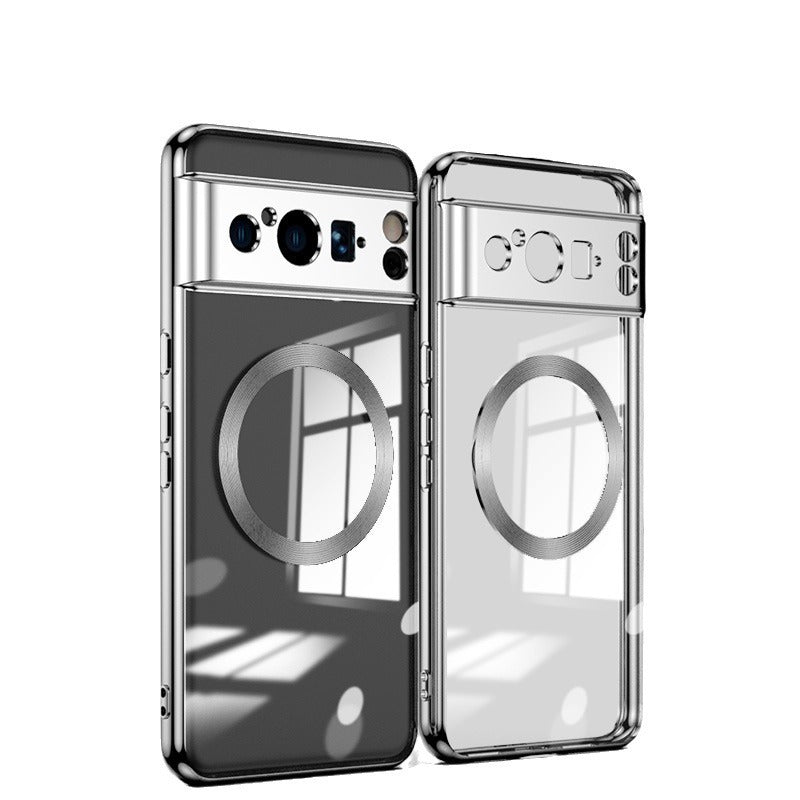 Für Google Smartphone-Hülle Galvanisierung Magnetisch Transparent Fallsicher
