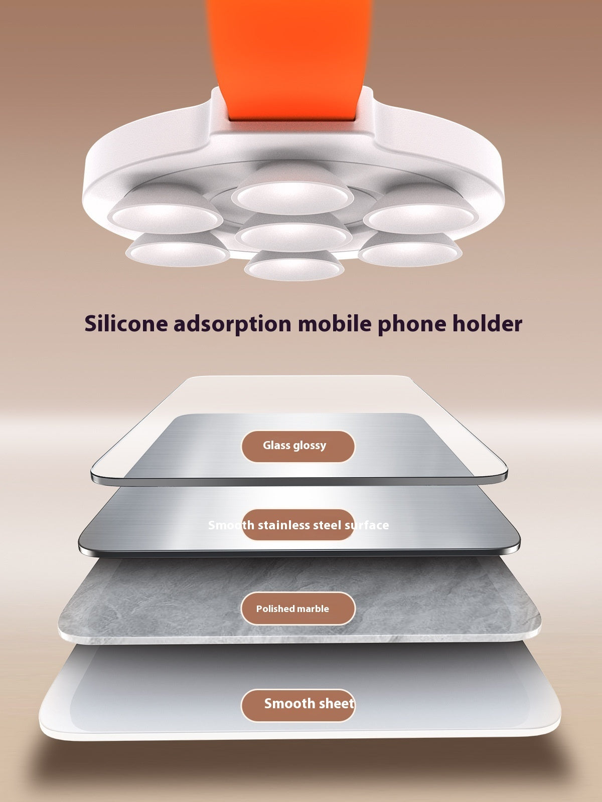 Silikonsauger Starker magnetischer Smartphone-Halter