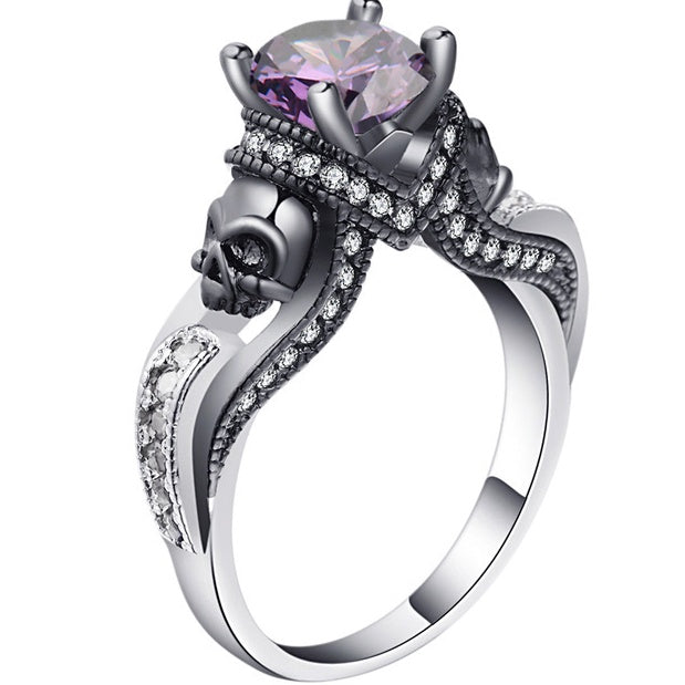 Hainon Frauen Schädel Ring Europäische und Amerikanische Punk stil Motor Biker