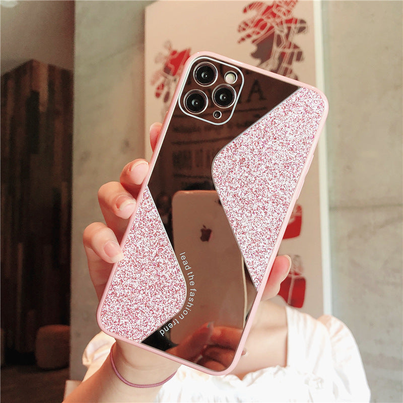 Kompatibel mit Apple, Luxus-Glitter-Handyhülle mit personalisierten Strasssteinen