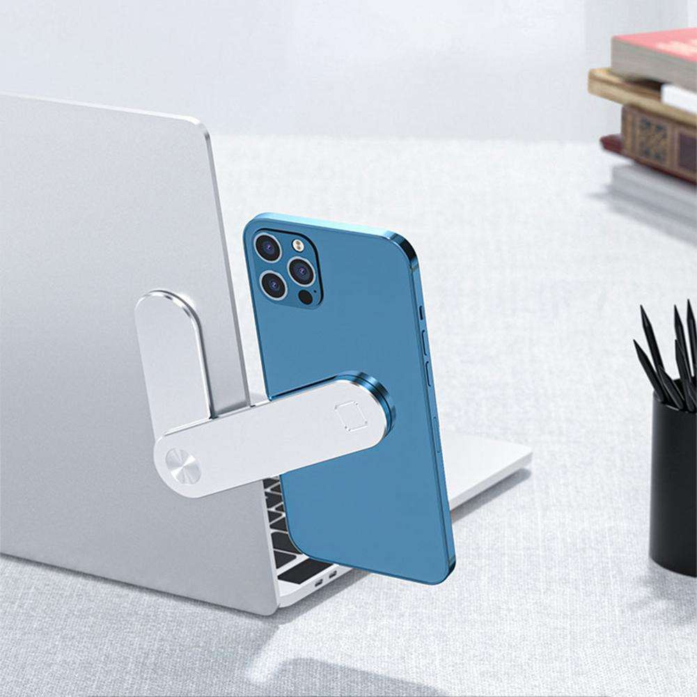Laptop-Handyhalter, Verstellbarer Laptop-SeitenhalterungscLaptop-Handyhalter, Verstellbarer Laptop-Seitenhalterungsclip, Magnetische Laptop-Monitorhalterung, Computer-Laptop-Handyständer Faltbare Aluminium-Erweiterungshalterung Tablet-Clip Für Dual-Screen