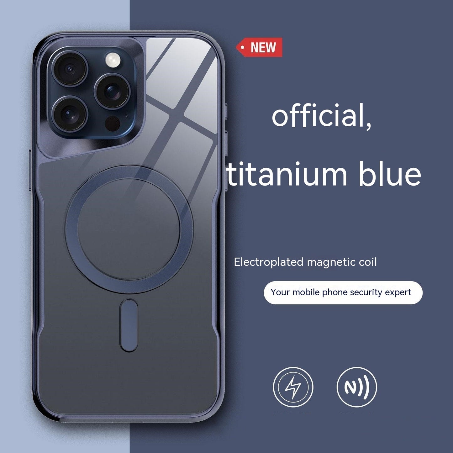 Galvanisierung Spiegel Magnet Acryls Smartphone-Hülle