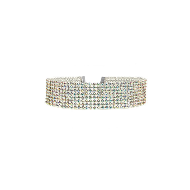 Mode Frauen Voller Kristall Strass Choker Halskette Hochzeit Schmuck Chokers Halsketten für Frauen