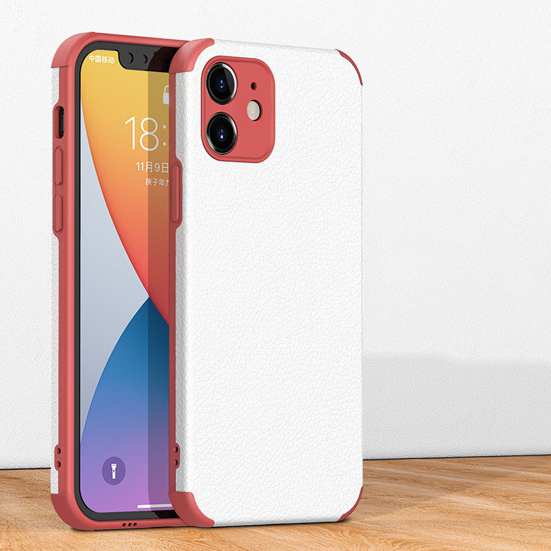 Für iPhone-Modelle Ledertasche Smartphone-Hülle TPU