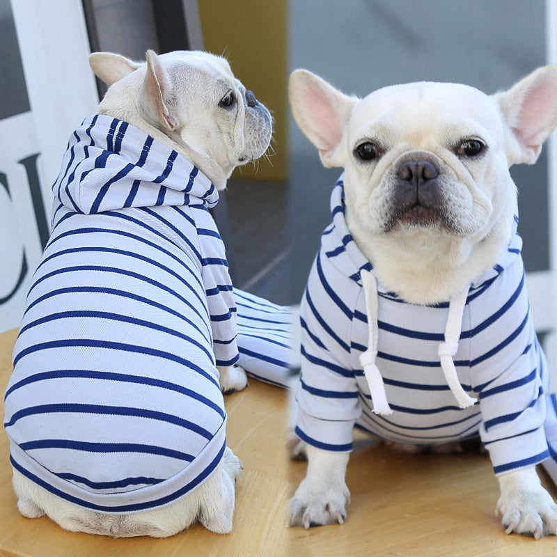 Haustier Hund Katze Hoodie Gestreifte Kleidung