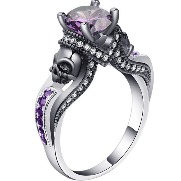 Hainon Frauen Schädel Ring Europäische und Amerikanische Punk stil Motor Biker