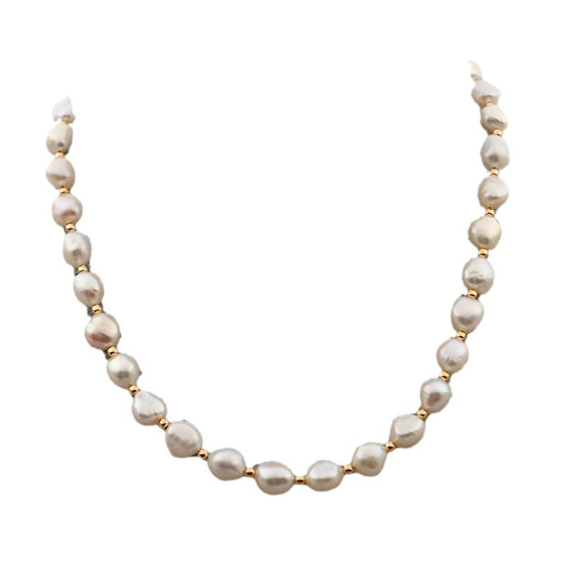 Barock Süßwasserperlenkette Armband Ohrringe Set