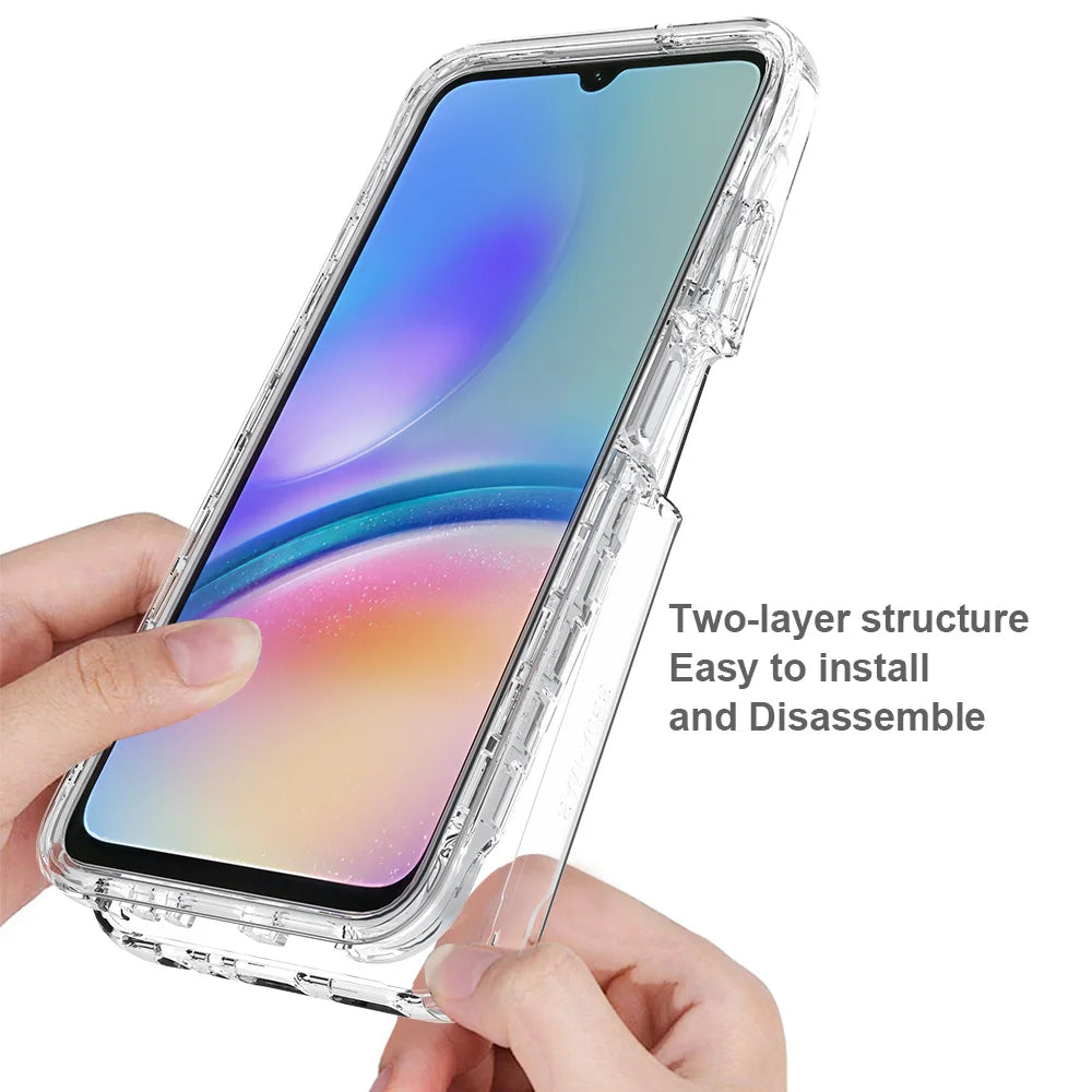 Klare Hüllen für Samsung Galaxy S24 Ultra S23 FE S22 Plus S20 S21 A15 5G A54 A14 A34 A53 A05S Fallschutz Transparente Abdeckung