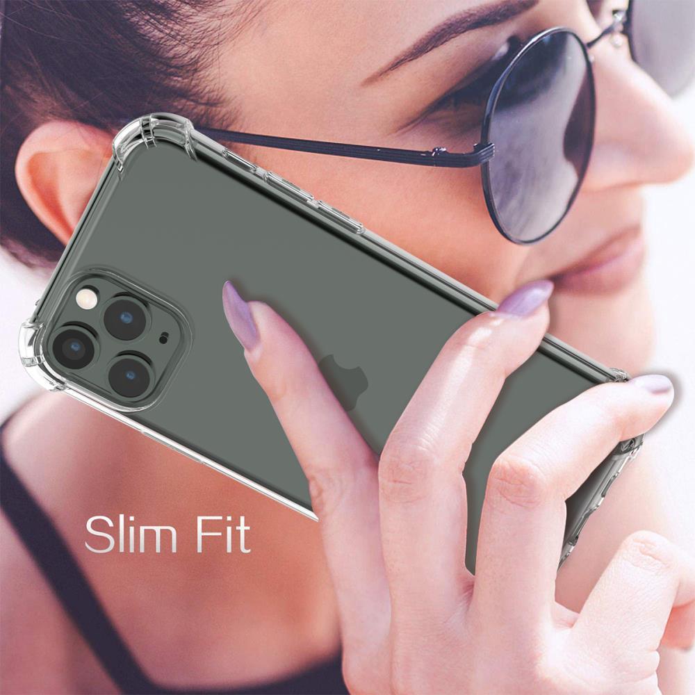 Für iPhone Modelle 12 11 Pro 7 8 Plus X XR XS MAX SE 12 Mini Transparenz Silikon-Hülle mit verstärktem Aufprall Schutz
