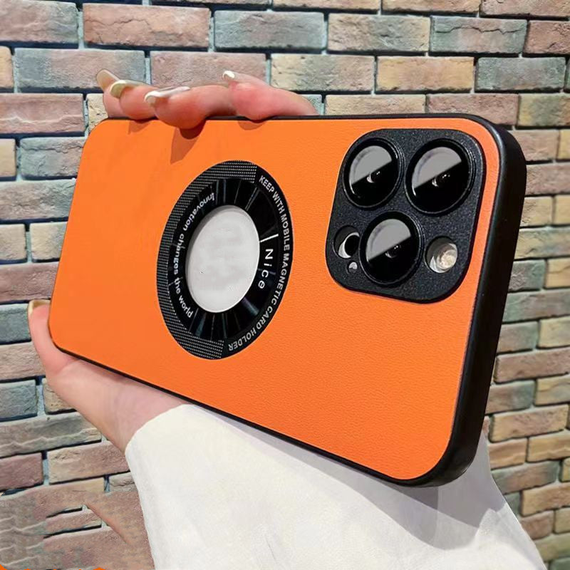 Geeignet für iPhone 15 Modelle Handyhülle Litchi Grain Leder