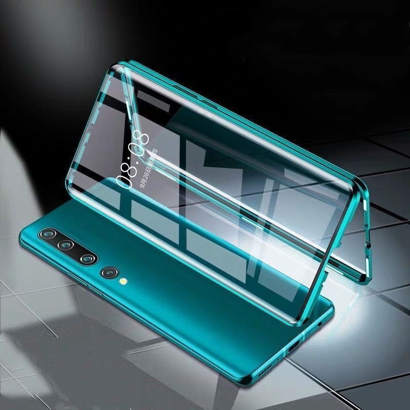 Doppelseitige magnetische Telefonhülle aus Metall aus Glas